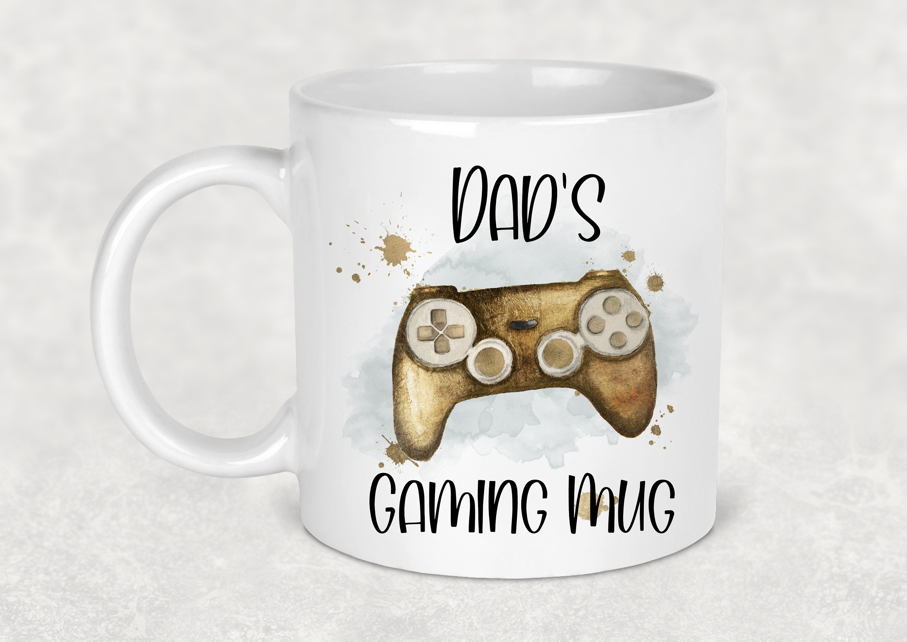 Personalised Gold Controller Gaming Mug Etsy