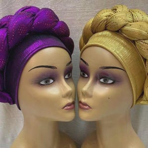 Turban Headwear ⦿ Braided Turban Hat ⦿ Multiple Colours ⦿ Ready to Wear Headgear ⦿ ComfortaWear