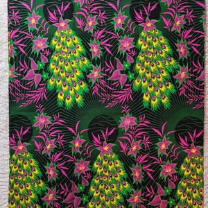 Ankara African Print fabric by 6 yards, fabric for craft sewing.