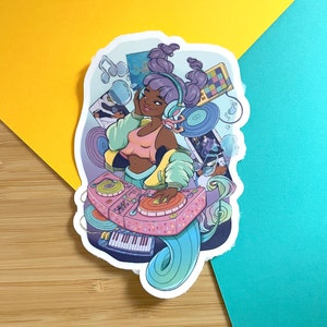 DJ Zeemeermin | MerMei 2022 | Mat gestanste sticker
