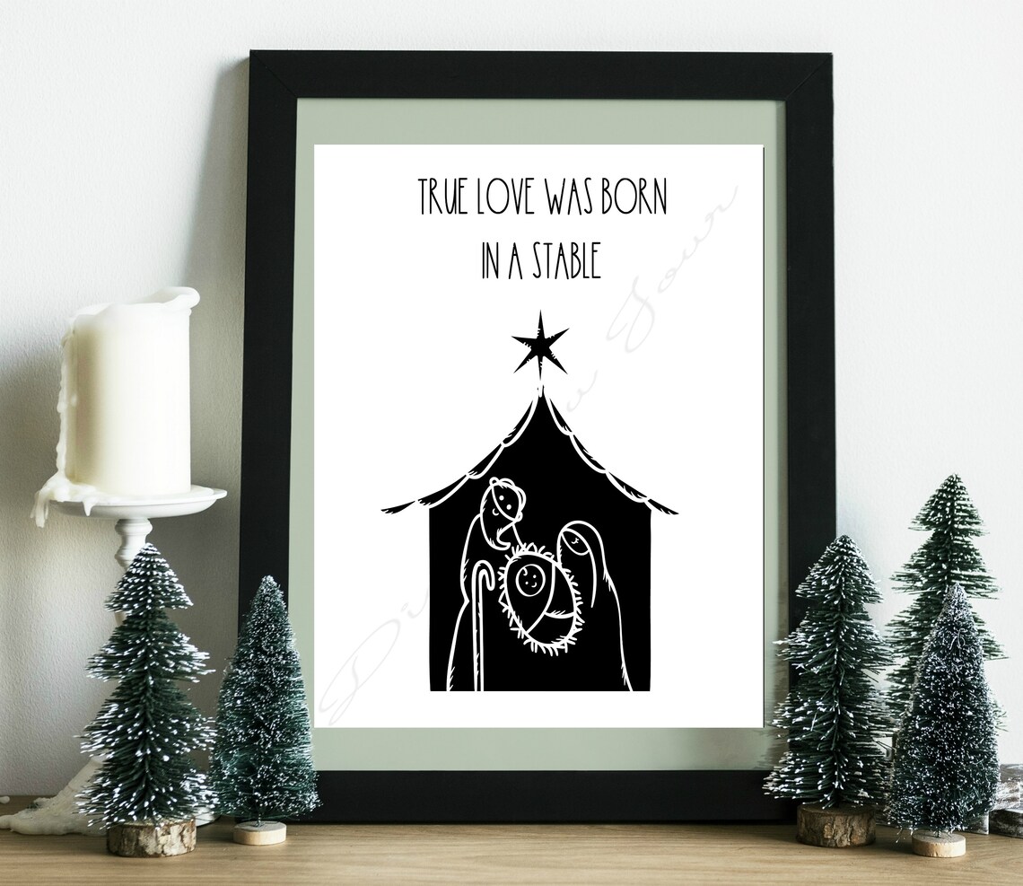 Christmas Printable, Instant Printable, Digital Download, Home Wall ...