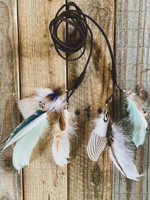 Handmade feather headband Handmade Feather Headband, Headband, Feather Headdress  main image 4