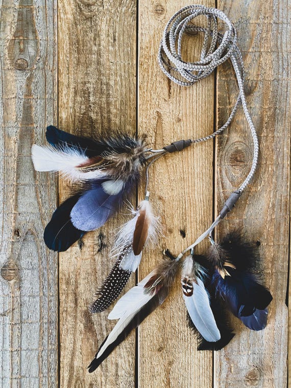 Belt With Feathers,feather Necklace,feather Headpiece,boho 