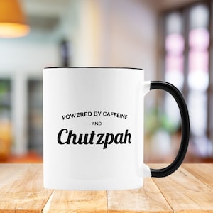 Jewish - Yiddish expressions CHUTZPAH Sticker for Sale by TheHappyDoe