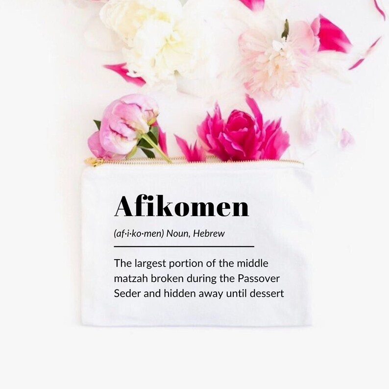 Definition of Afikomen Bag With Zipper Closure for Crumb Free Etsy