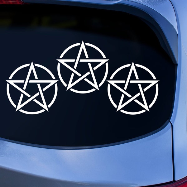 Pentagram Stickers | Pagan Stickers For Cars | 5 Point Star Pentacle | Pagan Symbols | Witchy Stuff | Waterproof Vinyl Car Decals