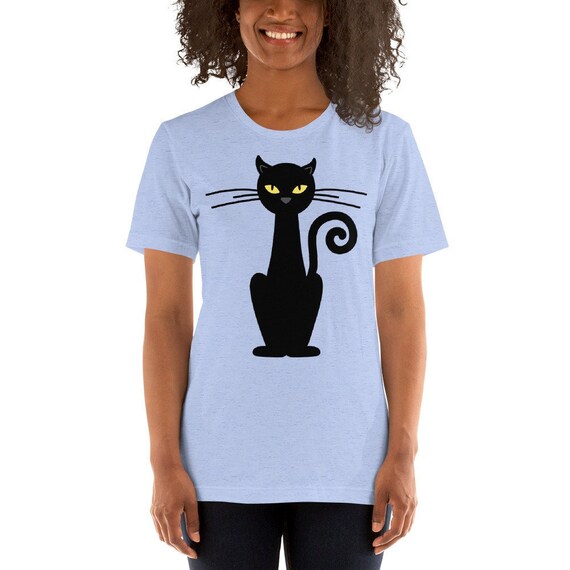Black Cat T-shirt Witch Cat Shirt 