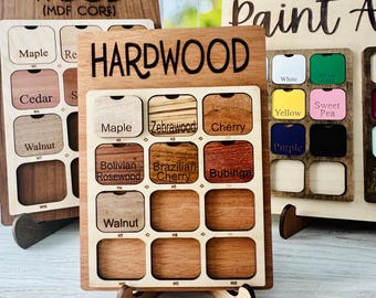 Color Options Display Boards *DIGITAL*  - SVG File for Laser Cutters - Script & Print Word Sets