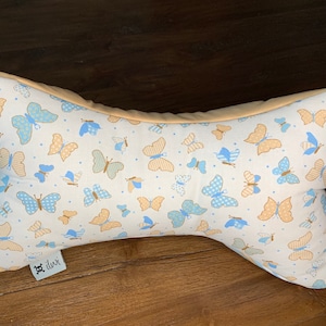 Reading bone, beige/blue/white