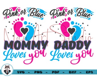 Boy Babybody Ombr\u00e9 Print I Love Mummy with Heart White Pink Girl White Blue