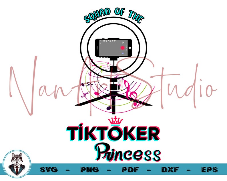 Download Clip Art Tiktok Clipart Tiktok Silhouette Tiktok Cut File Squad Of The Tiktoker Princess Svg T Shirt Tiktok Dxf Tiktok Svg Birthday Squad Svg Art Collectibles