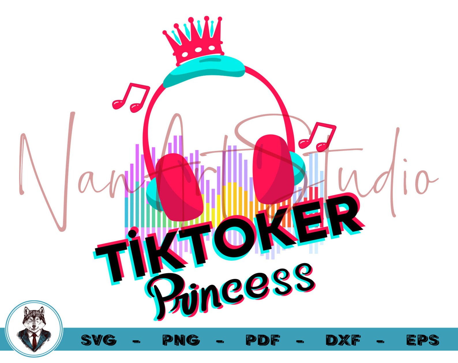 Download TikToker Princess Svg Birthday Squad Svg TikTok Silhouette | Etsy