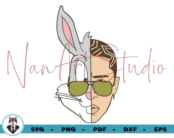 Download Bad Bunny Svg Bad Bunny Silhouette Cut Files Bad Bunny | Etsy