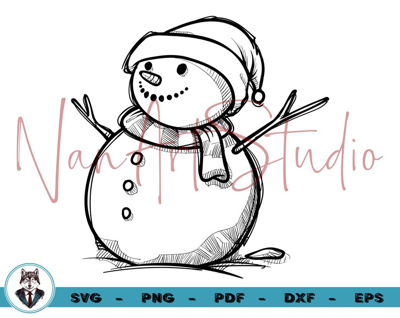 Download Clip Art Snowman T Shirt Dxf Snowman Silhouette Snowman Svg Files For Cricut Christmas Svg Files Hand Drawn Snowman Vector Christmas Clipart Art Collectibles