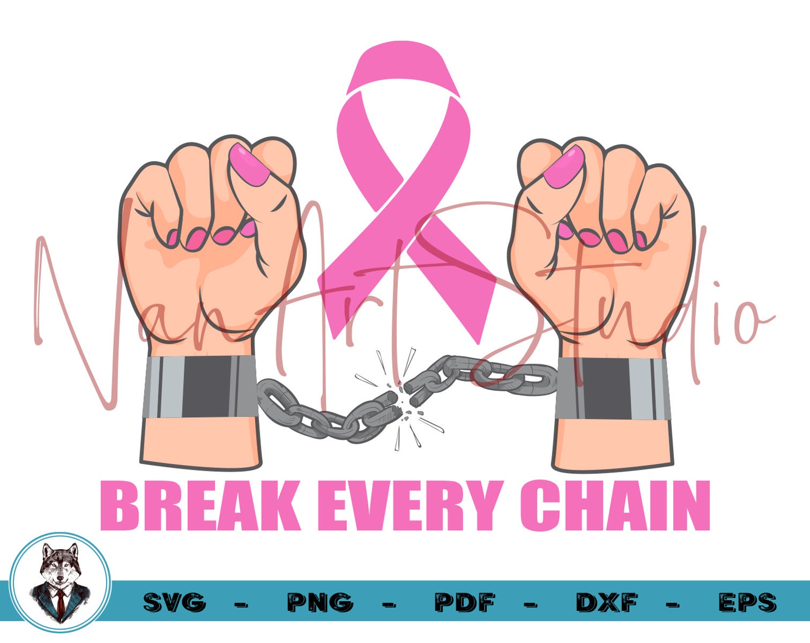 Break Every Chain Hands and Awareness Ribbon Shirt Svg Etsy