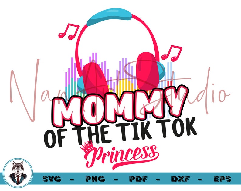 Download Tik Tok Silhouette Clipart Cut Files Party T Shirt Queen Svg Party Supply Svg Musical Birthday Mommy Princess Svg Mommy Monogram Svg Clip Art Art Collectibles Mukena Id