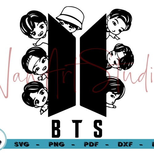 Bts Svg BTS Logo SVG Bangtan Boys Png Bts Silhouette DXF - Etsy