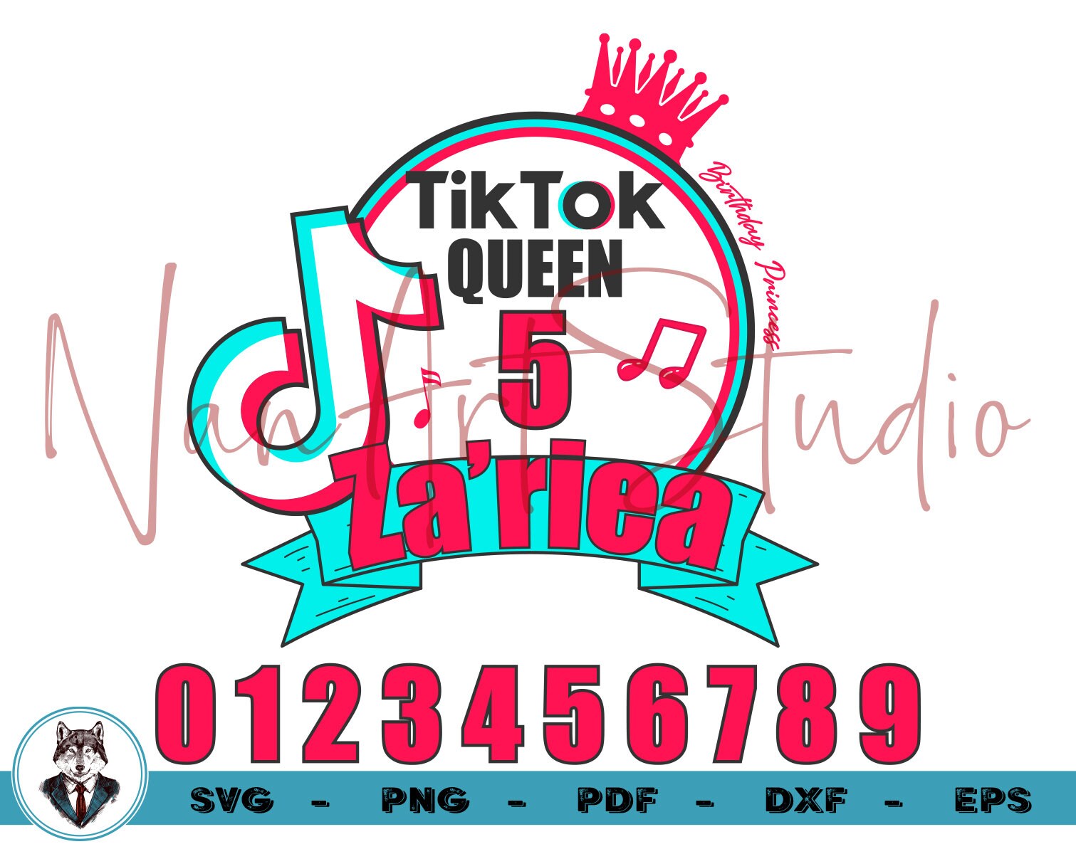 Tiktok Queen T-shirt Svg Tiktok Vector 