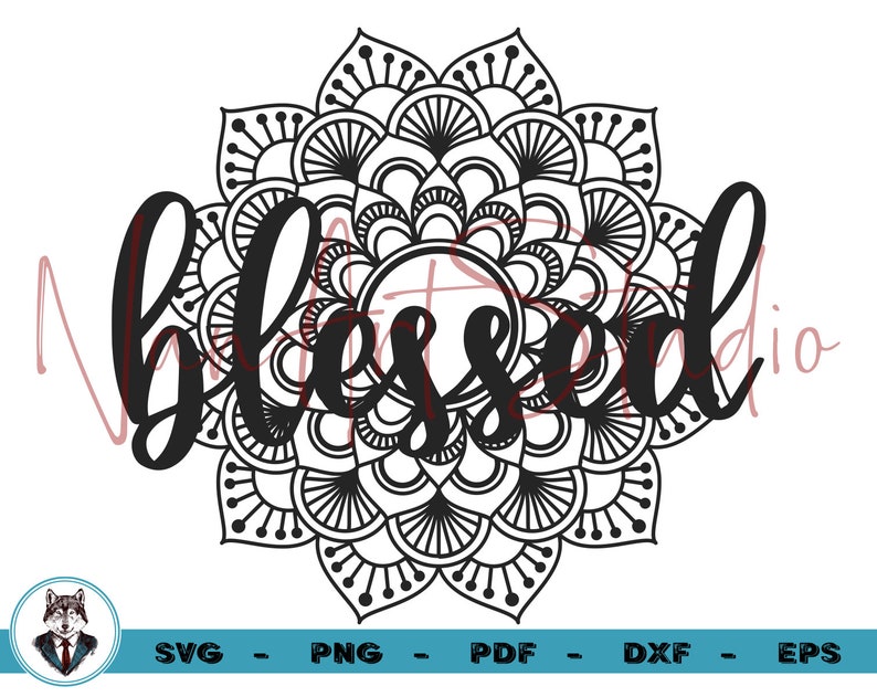 Download Blessed Mandala Svg Files For Cricut Summer Svg Blessed | Etsy