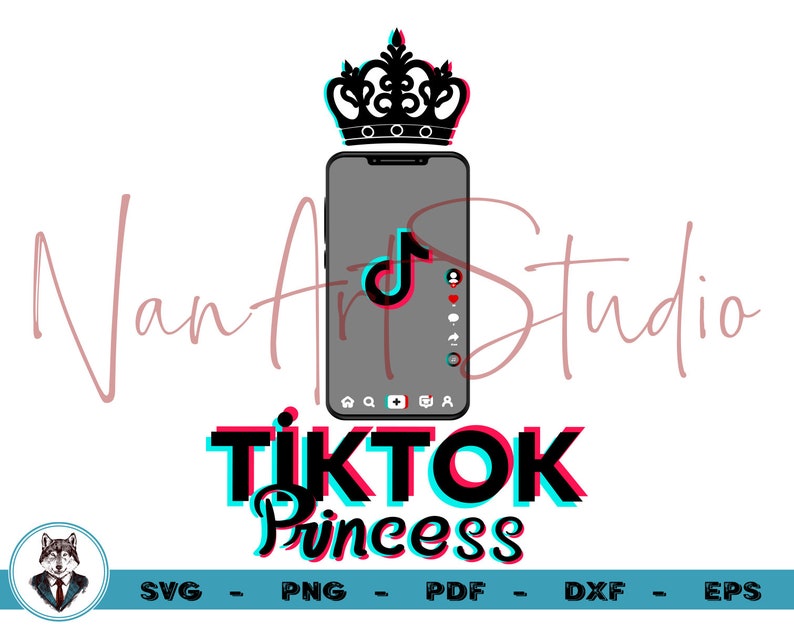 Download Art Collectibles Clip Art Tiktok Silhouette Cut File Tiktok Svg Tiktok Dxf Tiktok Princess Tshirt Tiktok Cut File Birthday Funny Tiktok T Shirt Svg Tiktok Png