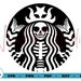 Starbucks Skeleton Svg, Starbucks Logo Svg, Skeleton Svg, Halloween Svg, Starbucks Svg File, Svg Files for Cricut, Halloween Starbucks Svg 