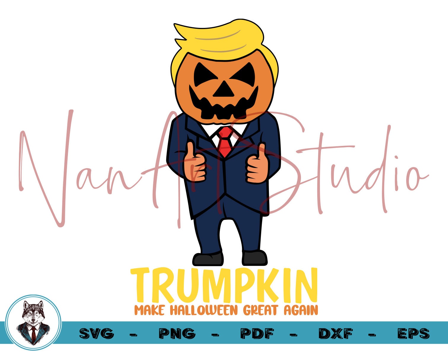 Trumpkin Svg Funny Trump Svg Pumpkin Svg Make Halloween Etsy