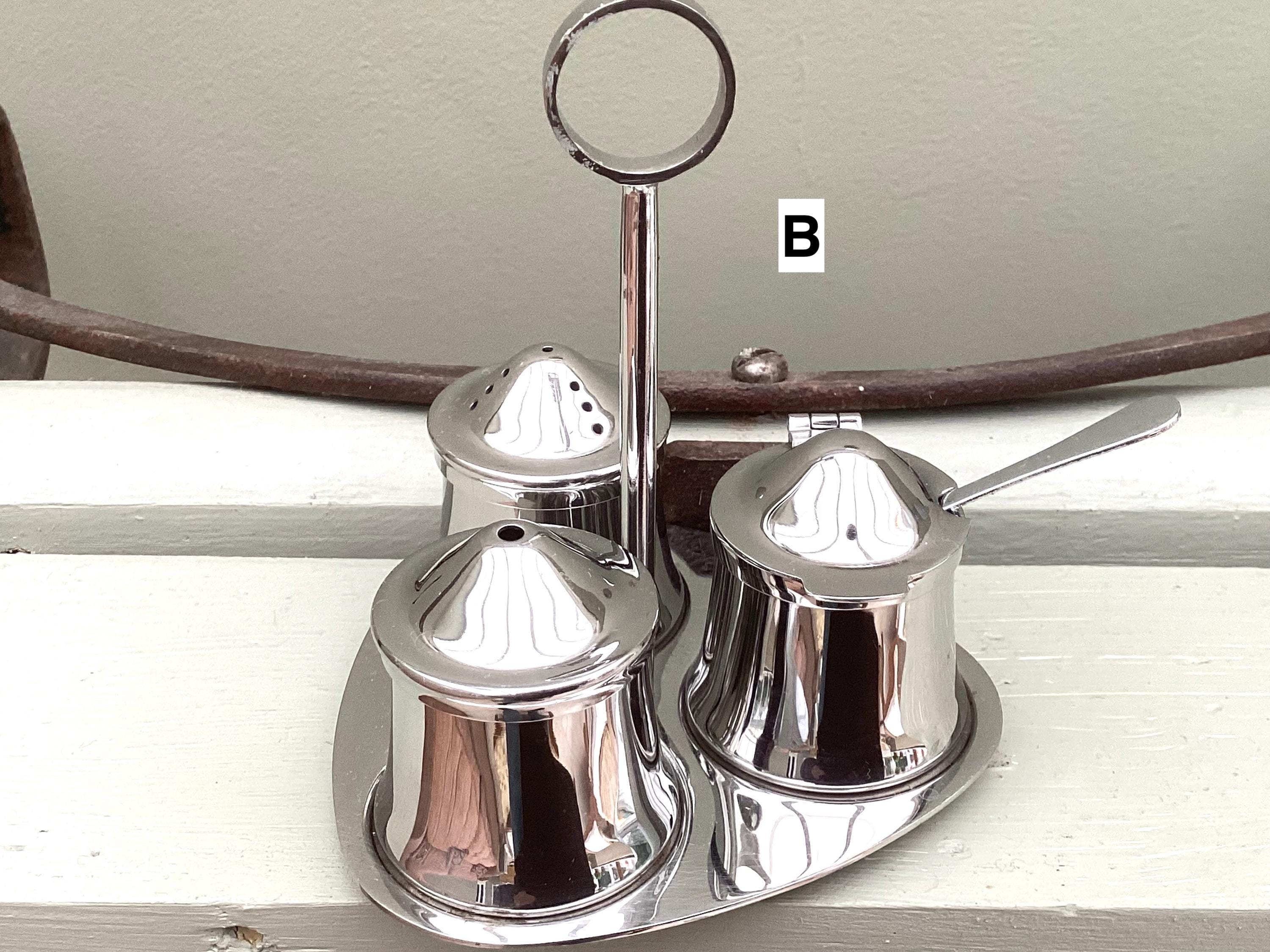 Choice of Two Renowned English OLD HALL Stainless Steel Condiment Sets ...