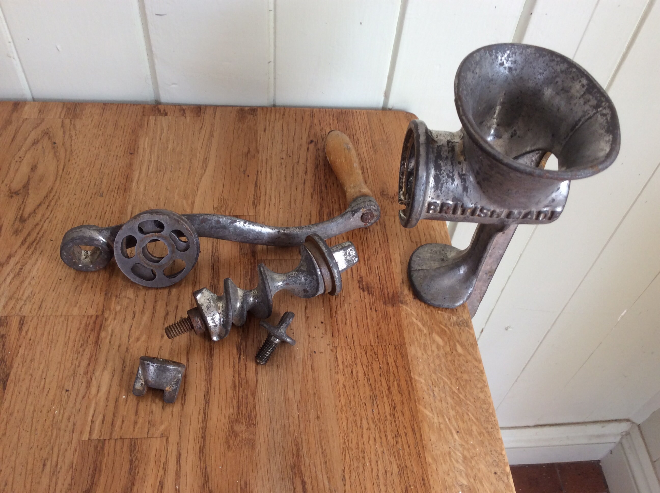 Vintage Meat Mincers With Table Clamp Etsy