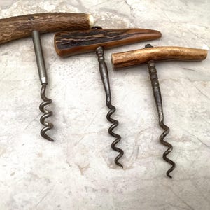 Selection of Vintage Stag Horn Corkscrew Bottle Openers