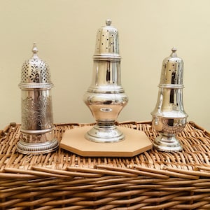 Vintage Silver Plated Sugar Shakers