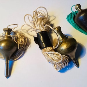 Val av tre vintage lodbitar komplett med linje