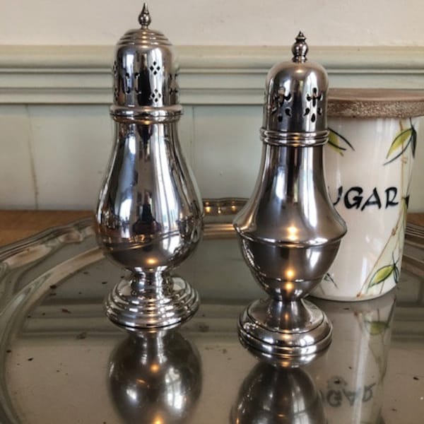 A Selection Of Two Vintage Silver Plated Sugar Shakers/Casters