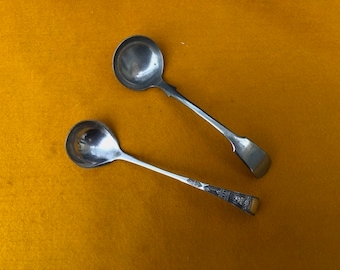 A Selection Of Two Small Vintage Silver Plated Ladles