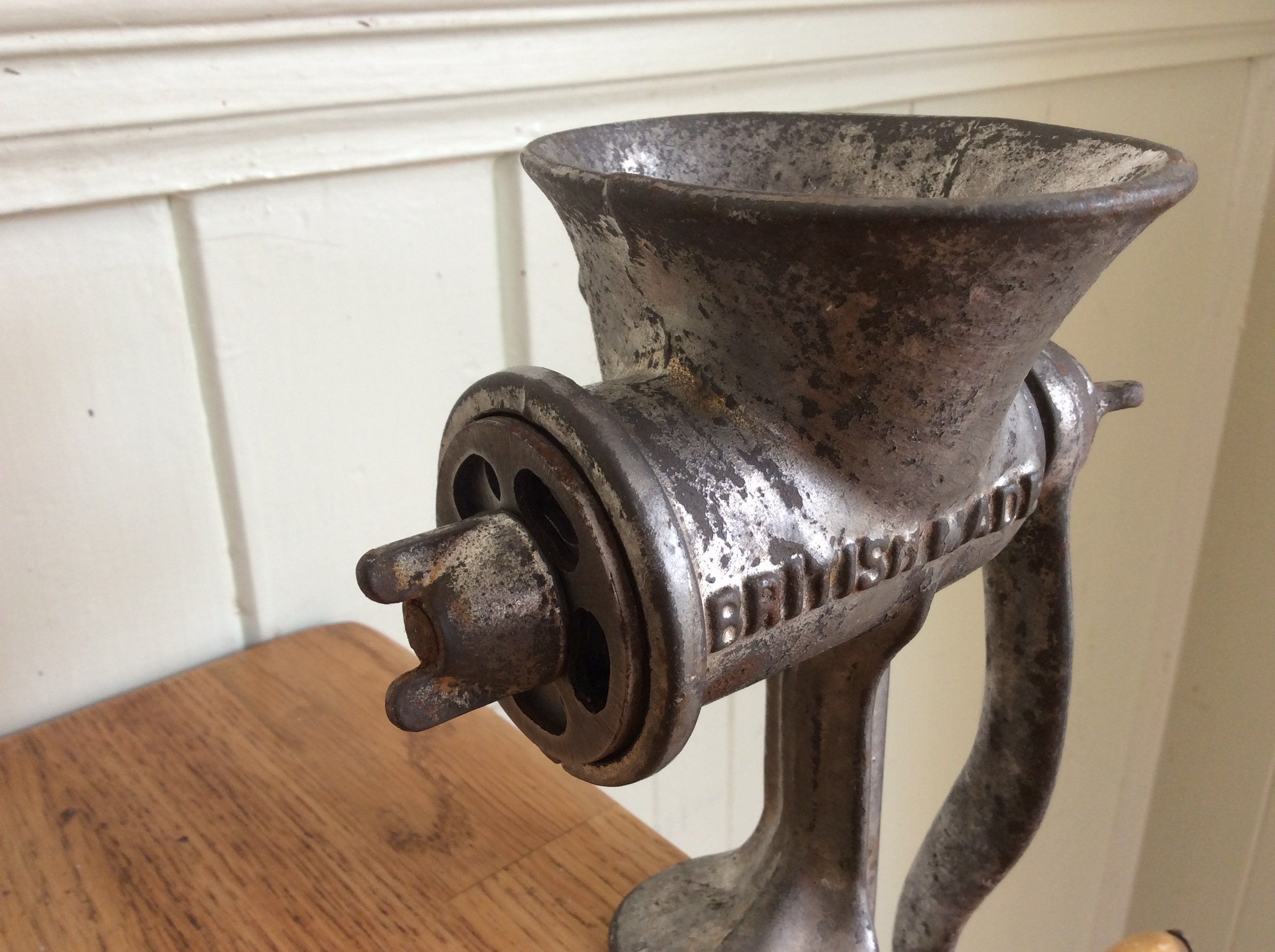 Vintage Meat Mincers With Table Clamp Etsy