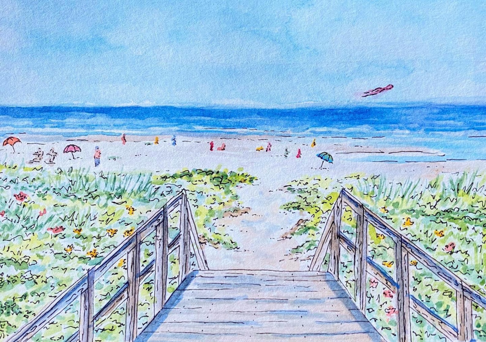 Cranes Beach Print
