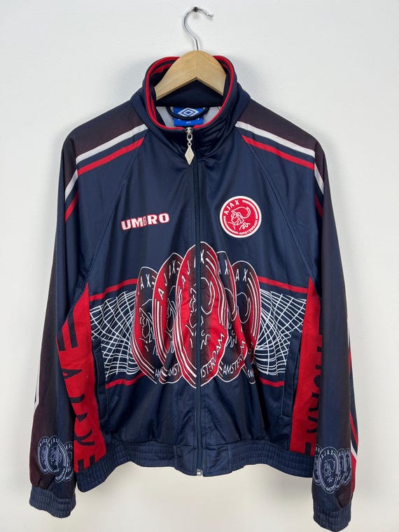 90s Vintage Ajax Amsterdam Umbro Track Top Jacket Football
