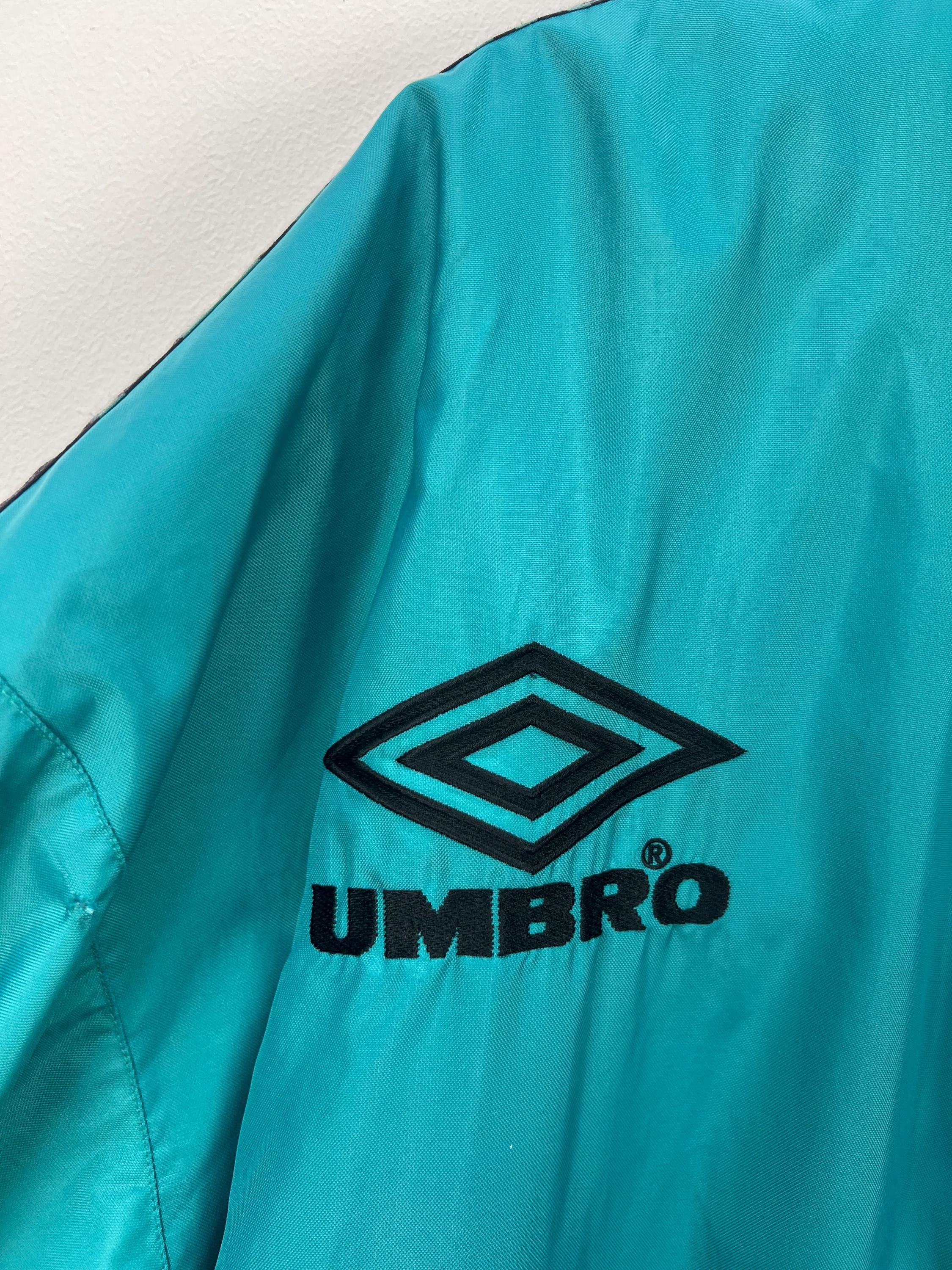 ウェア 90S VINTAGE UMBRO soccer BENCH COAT XL Umbro Vintage 90s Football Bench Jacket Soccer Training Coat Size