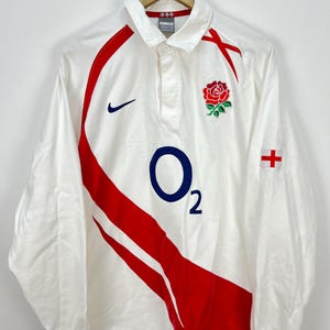 Vintage England Rugby Jersey Nike - Etsy