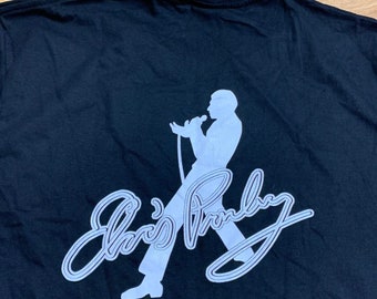 T-Shirt Elvis Presley Noir - Graphique - Jeunesse Petit (Youth Small) - Neuf