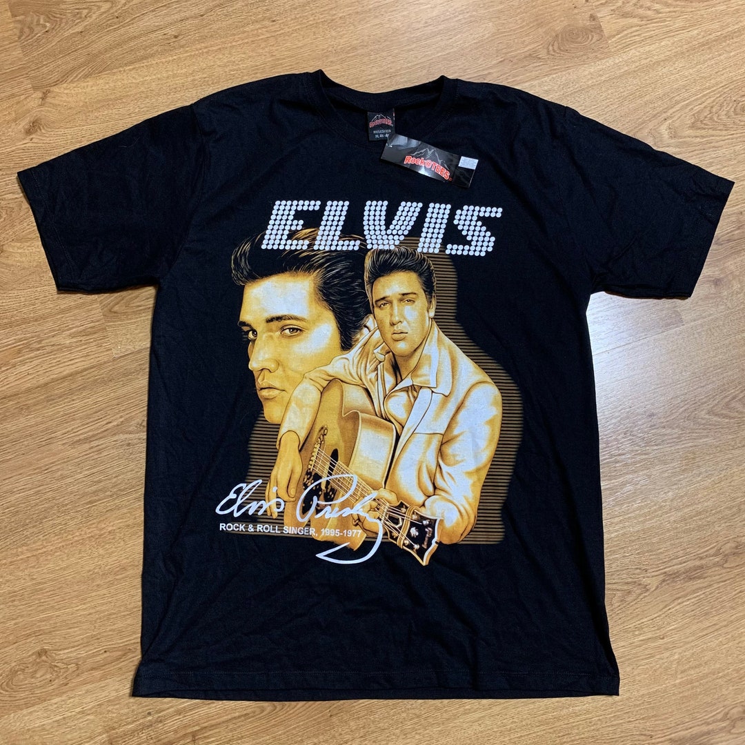 Elvis Presley Vintage Tee T-shirt Big Print Size XL - Etsy