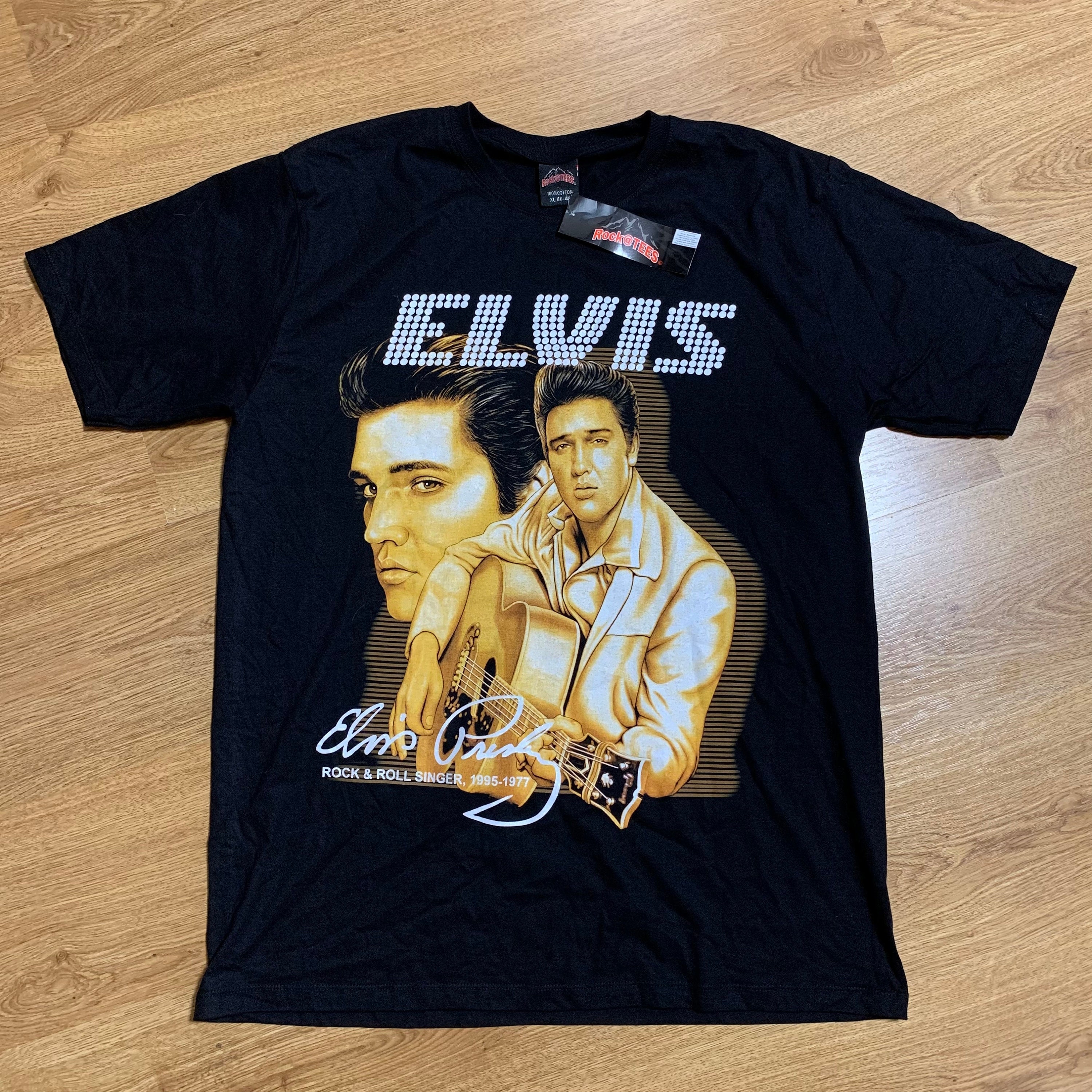 Elvis Presley Vintage Tee T-Shirt Big Print Size XL - Etsy 日本