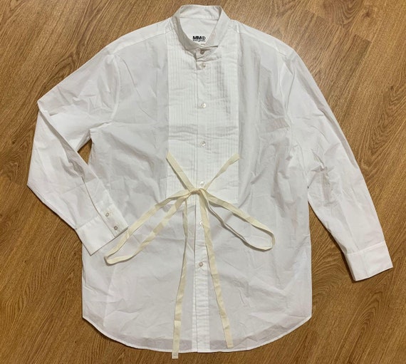 Maison Margiela MM6 Womens White Cottone Dress Shi
