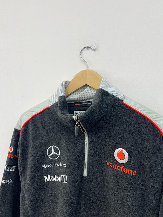 Vodafone Mclaren Mercedes Benz Mobil 1 Zip Fleece Jackey Pullover