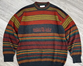 The Sweater Shop Multicolor Vintage Pullover Jumper Men's Size L/M