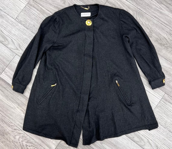 Givenchy, Givenchy En Plus Vintage 90s Wool Coat Jacket Women's Size 42 L