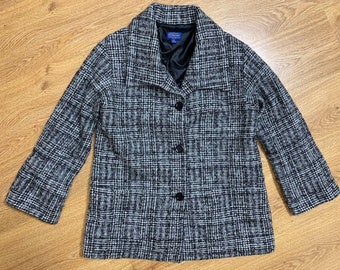 Pendleton Vintage Womens Wool Tweed Coat Jacket Size M