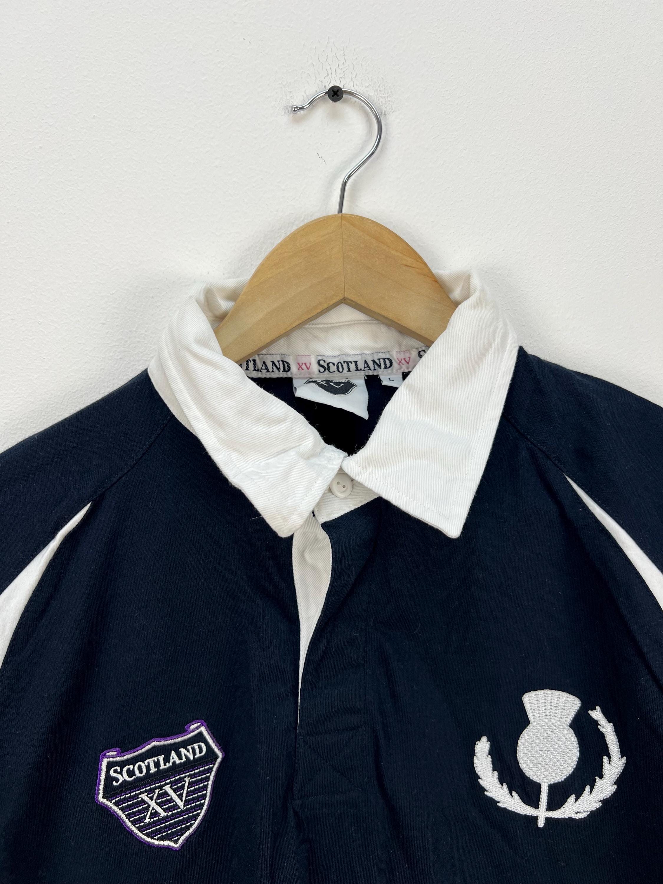 Scotland Rugby Union Long Sleeve Shirt Jersey Size L/M Rare - Etsy