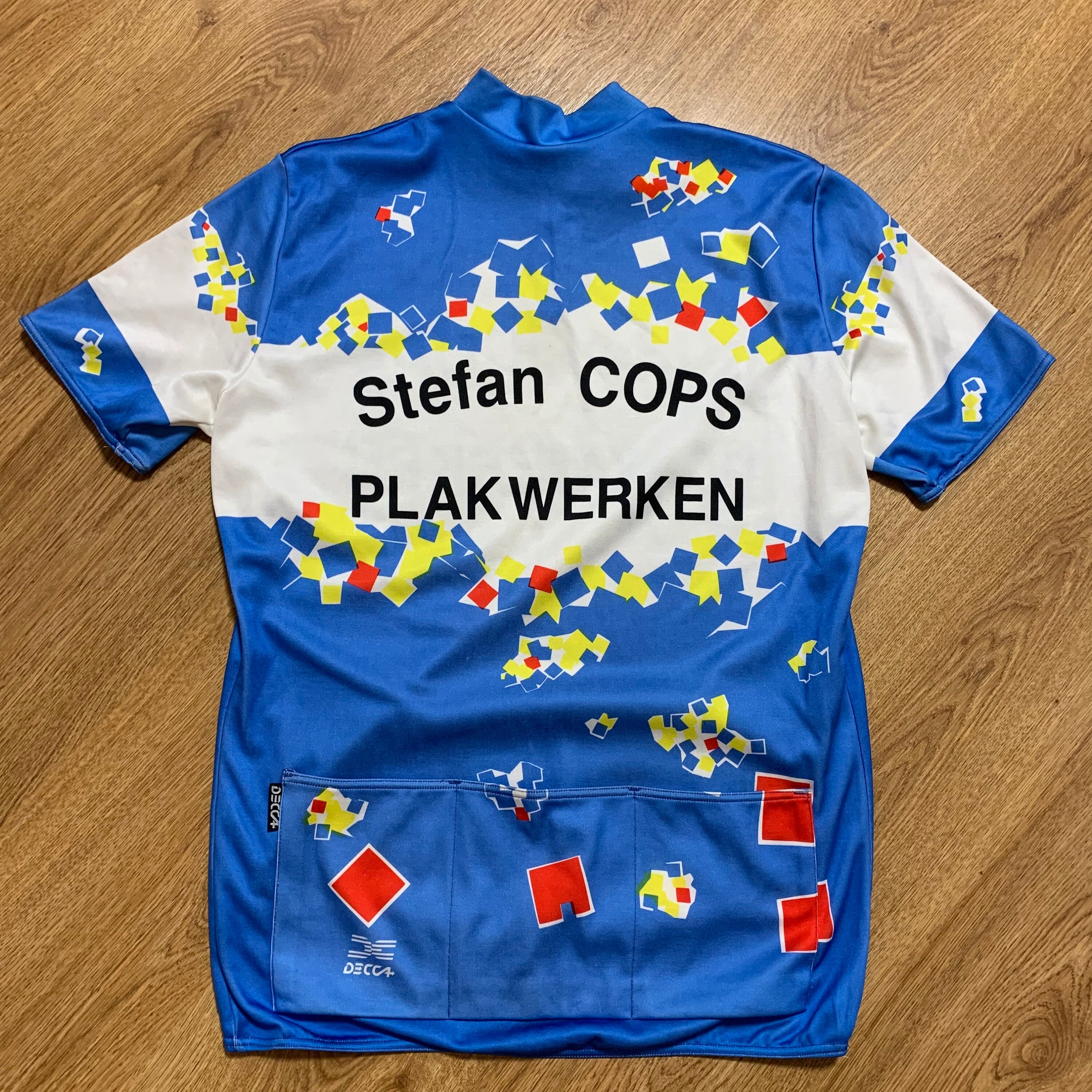 Decca Vintage Bike Cycling Shirt Jersey Stefan Cops Plakwerken 