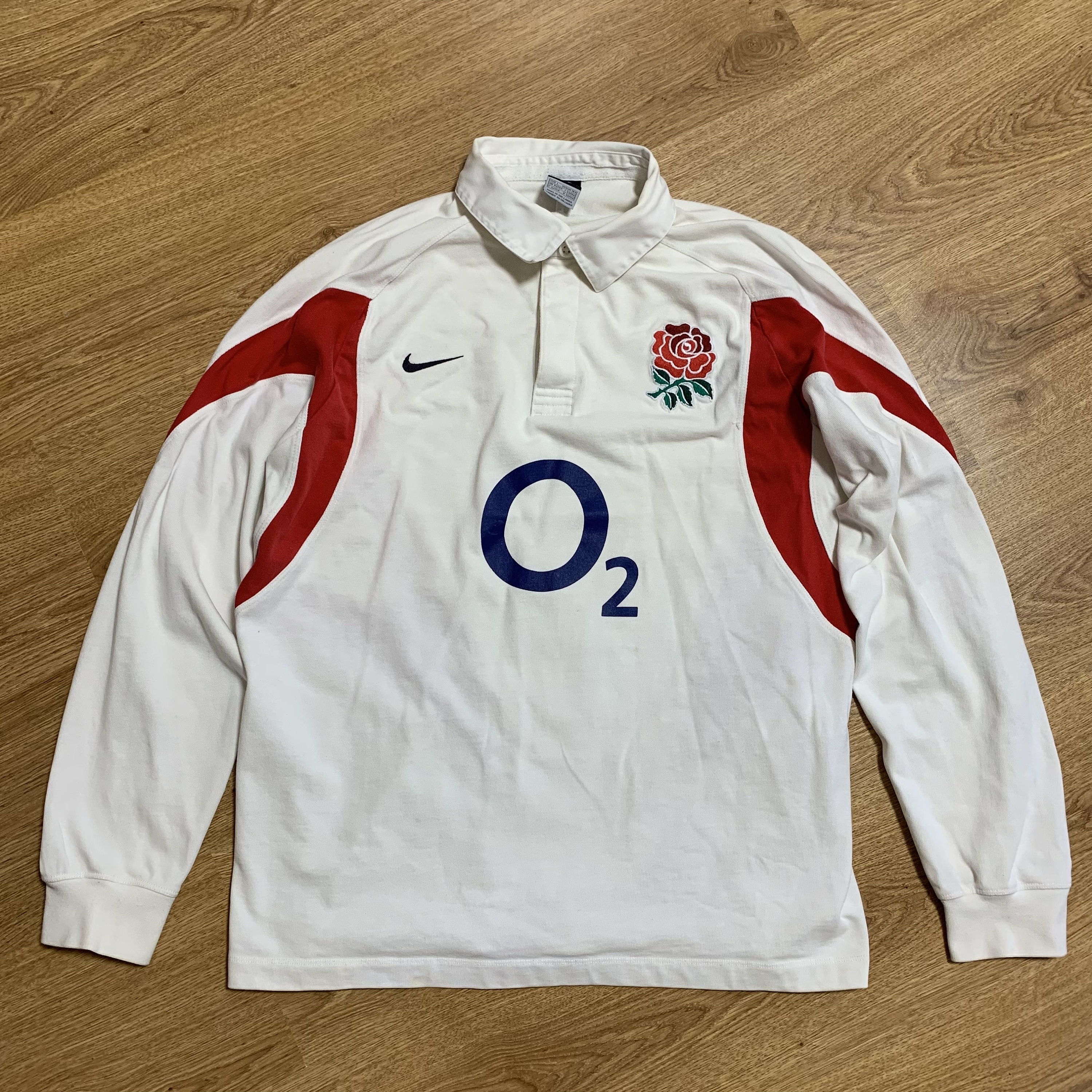 England Long Sleeve Rugby Shirt Jersey Nike Vintage Size L | Etsy