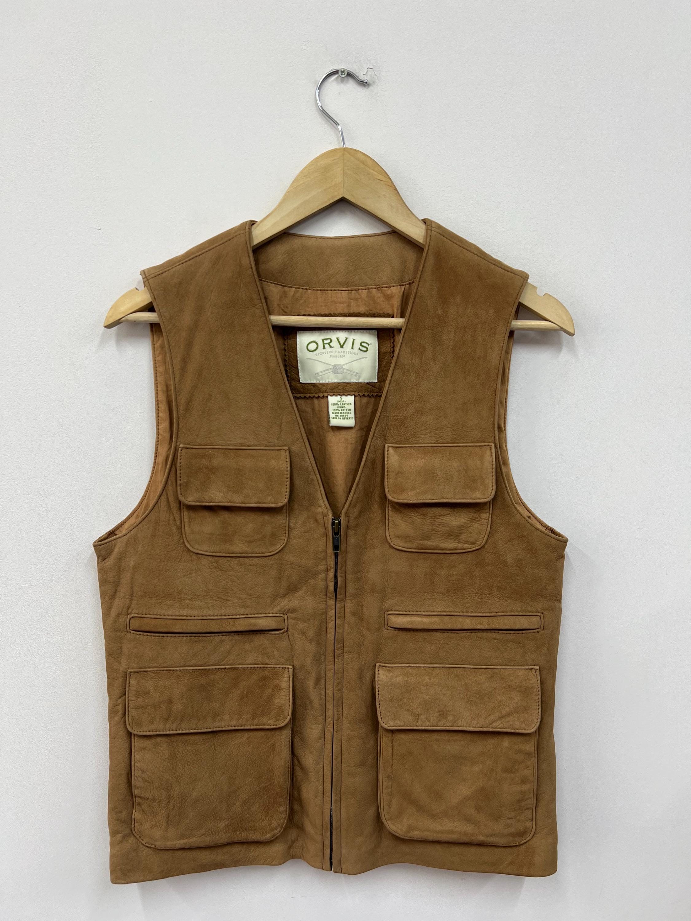 Orvis leather vest deals